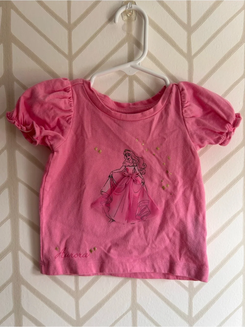 *Janie and Jack* Pink Aurora Puff-Sleeve Tee